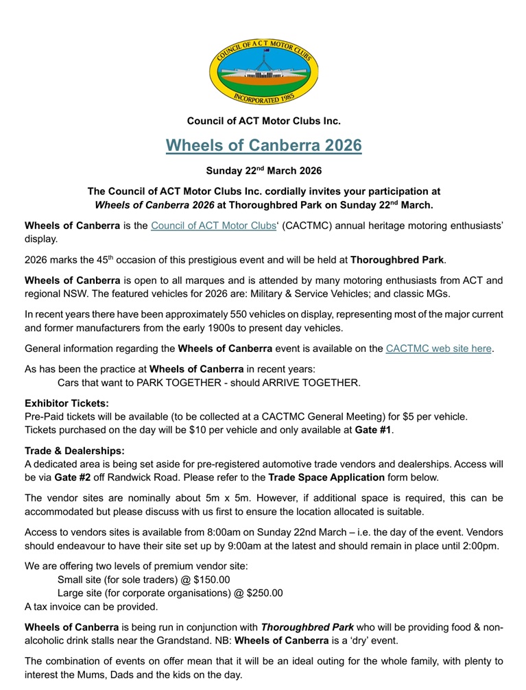 WheelsOfCanberra26 trade space form