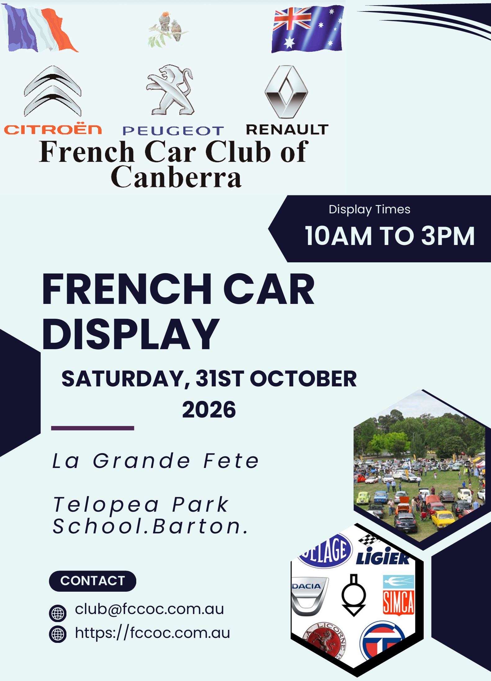 French Car Day poster